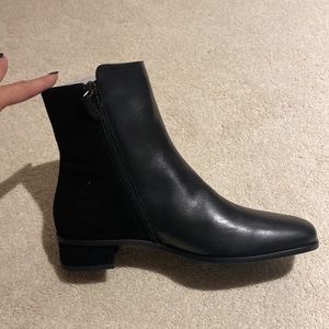 Black Aquatalia Alissa Calf/Suede booties. Size 9.5. New in box.